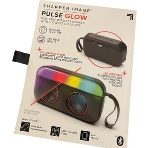 Sharper Image Pulse Glow Wireless Speaker